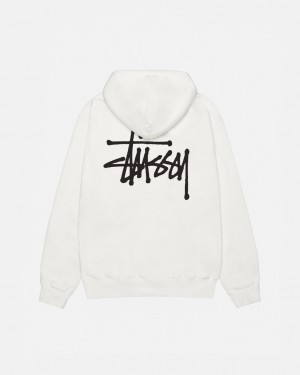 Stussy Basic Stussy Hoodie Pigment Dyed - Unisex Hoodies Beżowe | APLDF74600