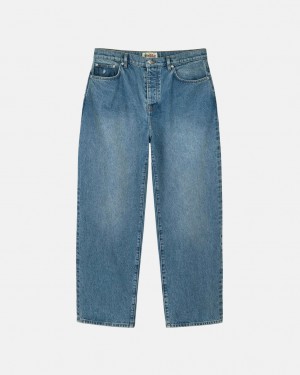 Stussy Big Ol Jean Denim - Unisex Denim Niebieskie | GPLEC35646