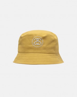 Stussy Deep Bucket Hat SS Link - Unisex Złote | LPLPL15583