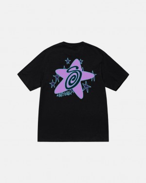 Stussy Galaxy Tee - Unisex Shortsleeve Czarne | DPLKV96906