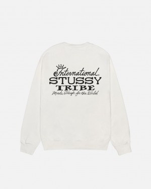 Stussy IST Crew Pigment Dyed - Unisex Hoodies Beżowe | APLDF41132