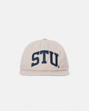 Stussy Mid-Depth Stu Arch Strapback - Unisex Khaki | EPLVG29000