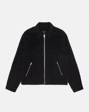 Stussy Mohair Club Jacket - Unisex Jackets Czarne | PLICD71755