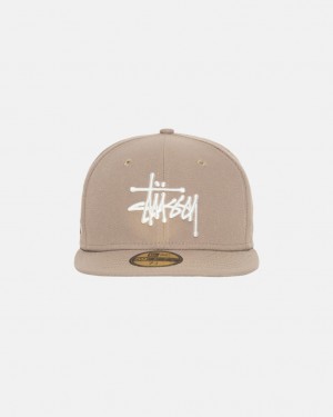 Stussy New Era 59Fifty Authentic - Unisex Khaki | PLNEJ71928