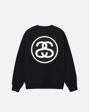 Stussy SS-Link Crew - Unisex Hoodies Czarne | SPLVO74900