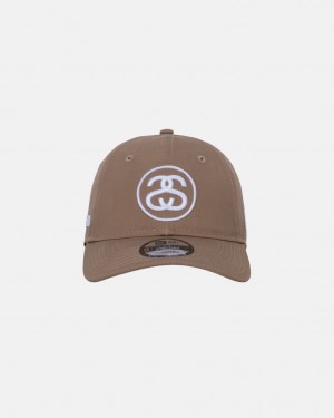 Stussy SS Link 9Twenty Cap - Unisex Khaki | XPLBH29442