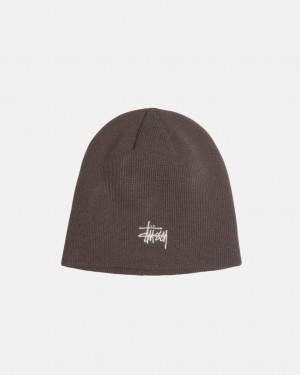 Stussy Skullcap Basic - Unisex Szare | GPLEC21003