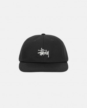 Stussy Stock Low Pro Cap - Unisex Czarne | BPLSO29878