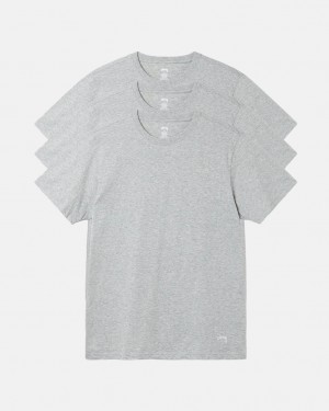 Stussy Stussy Undershirt - Unisex Sweaters Knits Szare | PLZPD93479