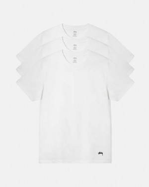 Stussy Stussy Undershirt - Unisex Sweaters Knits Białe | PLQCS55554