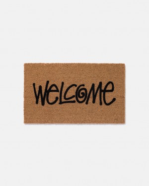 Stussy Stussy Welcome Mat - Home Goods Brązowe | ZPLNQ93454