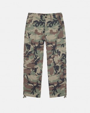 Stussy Surplus Cargo Ripstop - Unisex Jeans Pants Camo | PLZPD68350