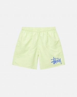 Stussy Wody Krótkie Big Basic - Unisex Shorts Trunks Głęboka Zielone | ZPLMJ92220