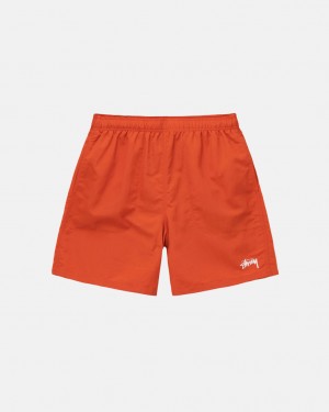 Stussy Wody Krótkie Stock - Unisex Shorts Trunks Czarne | PLEAH19528