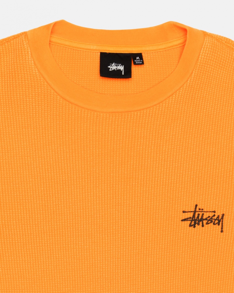 Stussy Basic Stock Ls Thermal - Mens Long Sleeve Knit Morelowe | FPLUI42292