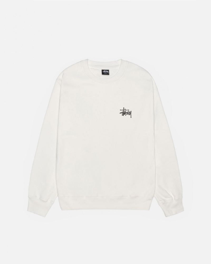 Stussy Basic Stussy Crew Pigment Dyed - Unisex Hoodies Beżowe | PLEAH22014