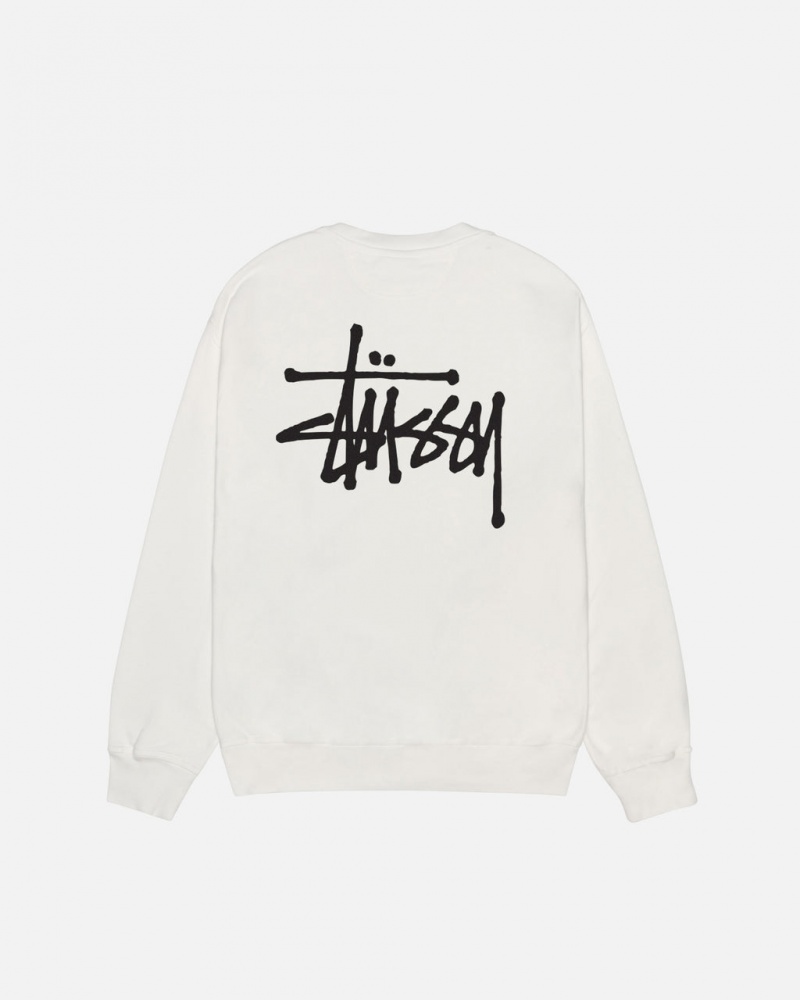 Stussy Basic Stussy Crew Pigment Dyed - Unisex Hoodies Beżowe | PLEAH22014