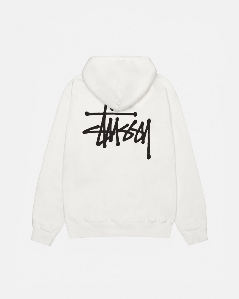 Stussy Basic Stussy Hoodie Pigment Dyed - Unisex Hoodies Beżowe | APLDF74600