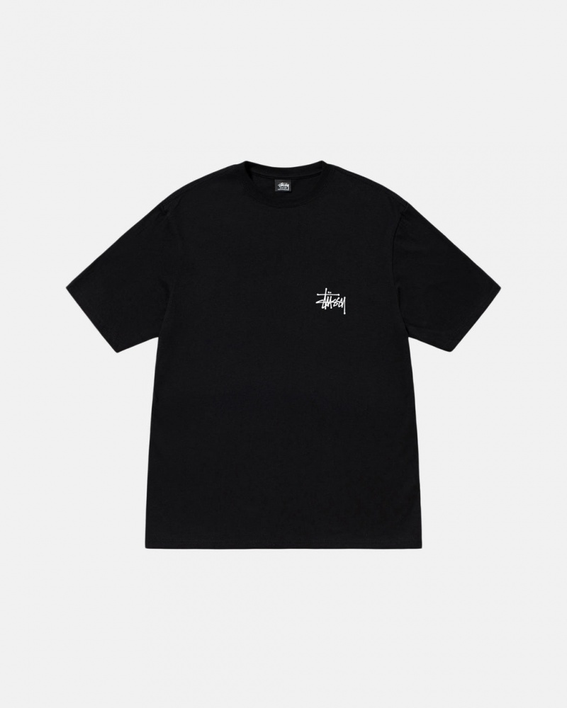 Stussy Basic Stussy Tee - Unisex Shortsleeve Czarne | ZPLNQ21624