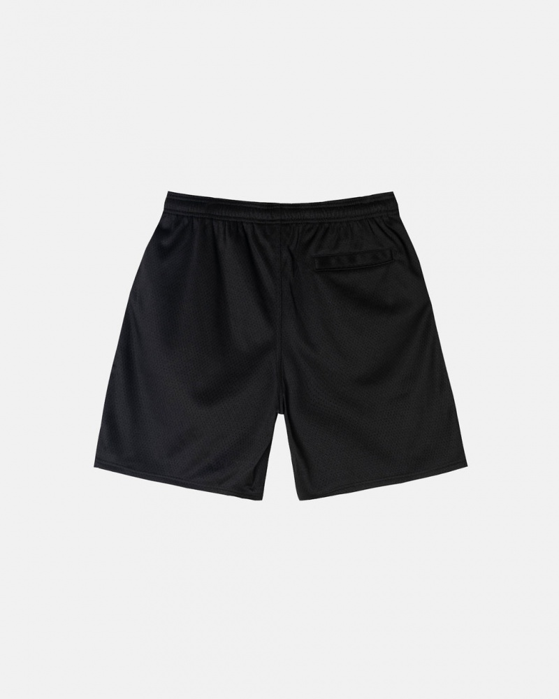 Stussy Big Basic Mesh Krótkie - Men&s Shorts Trunks Czarne | XPLGW12946