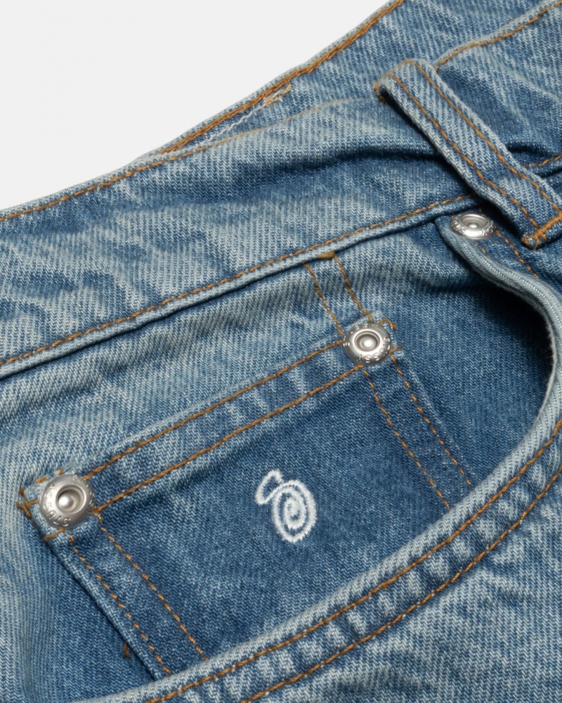 Stussy Big Ol Jean Denim - Unisex Denim Niebieskie | GPLEC35646