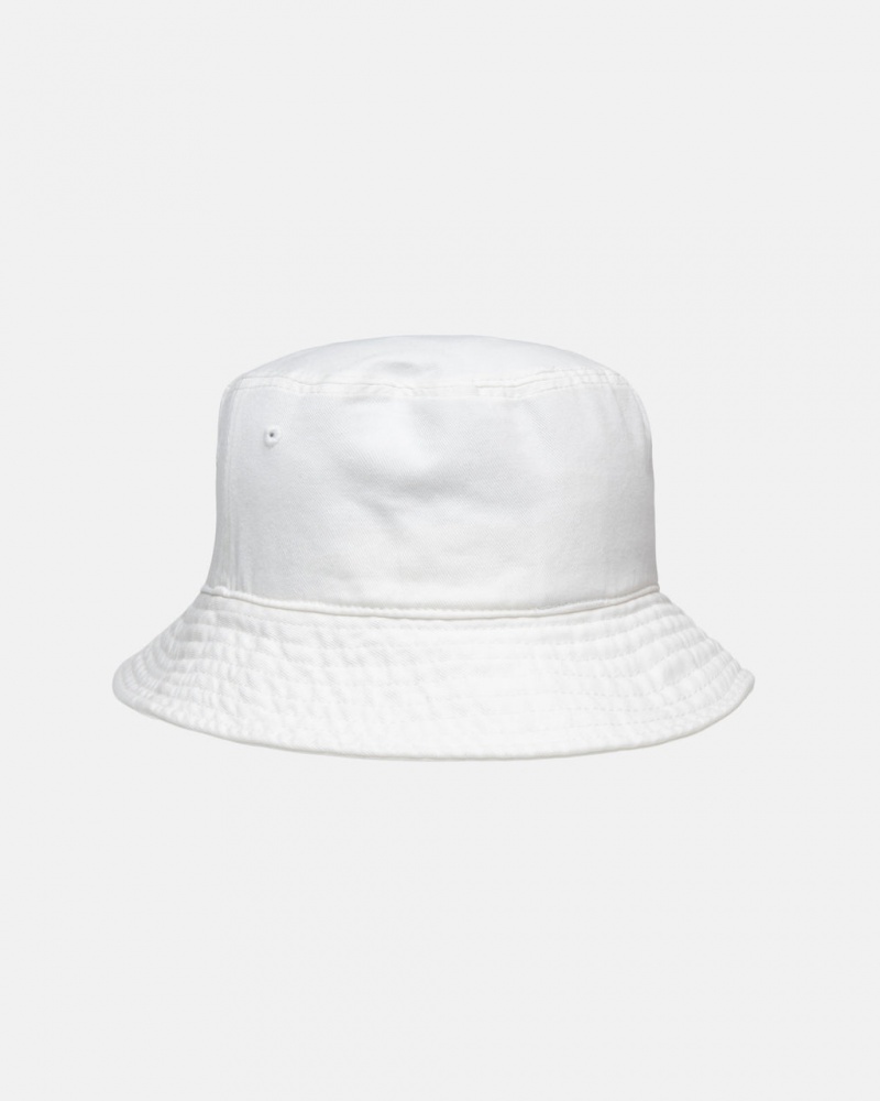 Stussy Bucket Hat Big Stock - Unisex Beżowe | TPLWZ80303