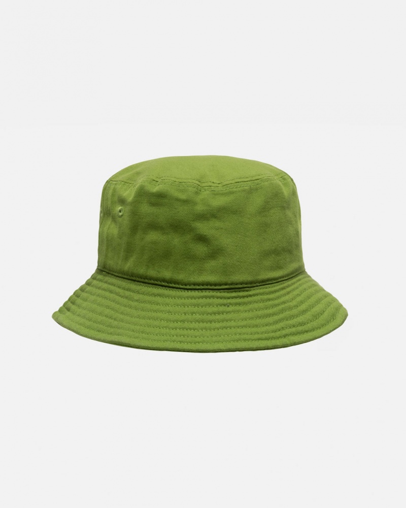 Stussy Bucket Hat Big Stock - Unisex Zielone | PLZPD14566