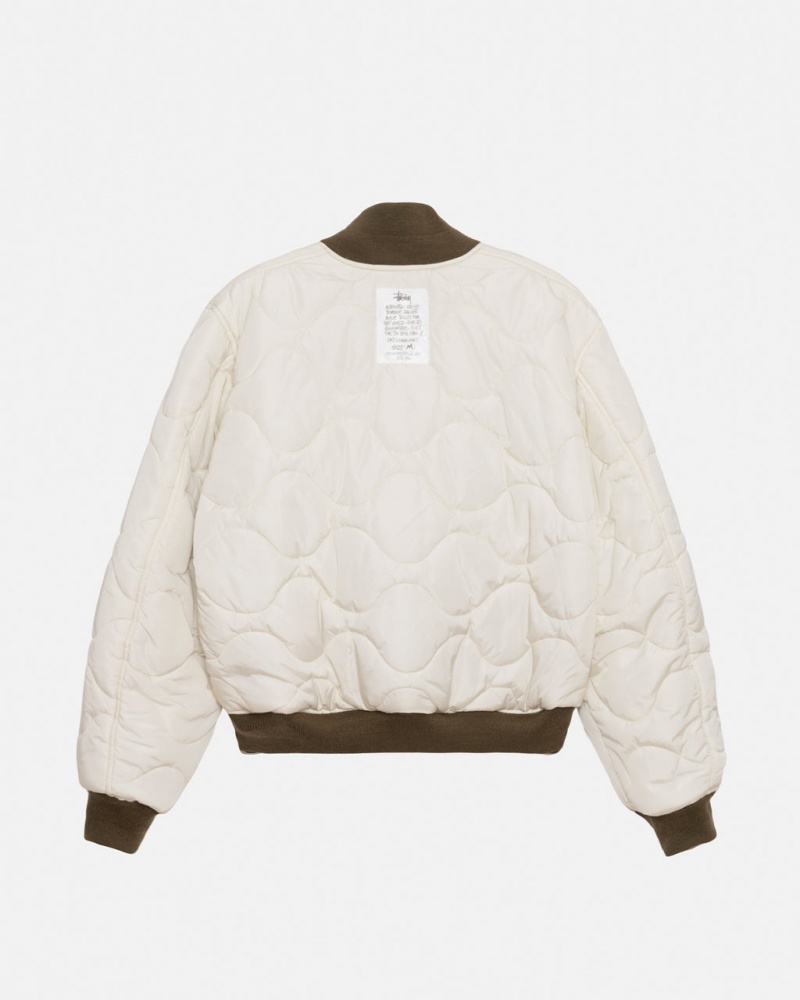 Stussy Built Reversible Bomber Jacket - Unisex Jackets Brązowe | PLJKU95281