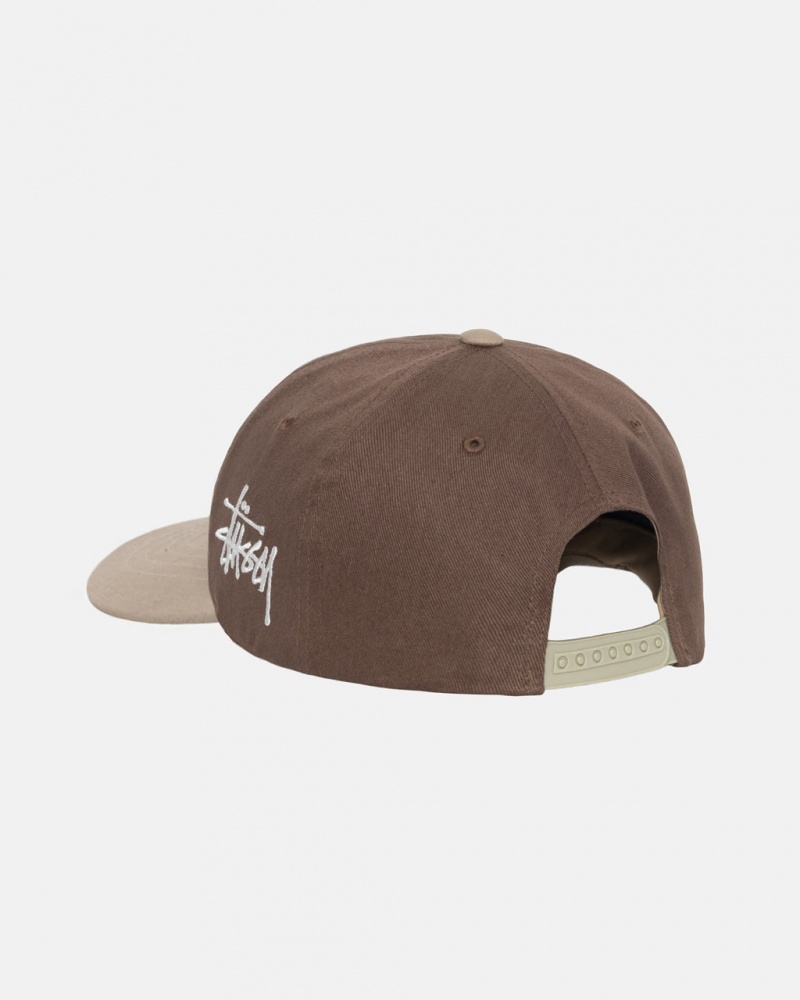 Stussy Chenille S Low Pro Cap - Unisex Brązowe | LPLSX25754