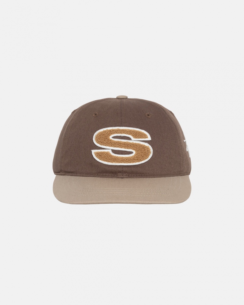 Stussy Chenille S Low Pro Cap - Unisex Brązowe | LPLSX25754