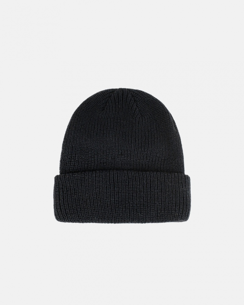 Stussy Cuff Beanie Basic - Unisex Czarne | ZPLMJ93742