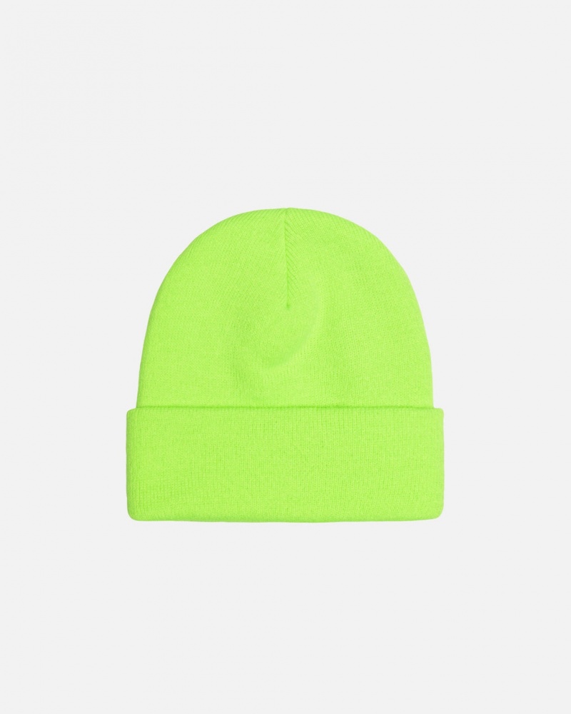 Stussy Cuff Beanie Stock - Unisex Zielone | XPLGW50215