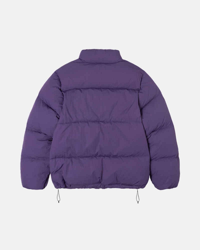 Stussy Down Puffer Nylon - Unisex Jackets Fioletowe | XPLBH27856