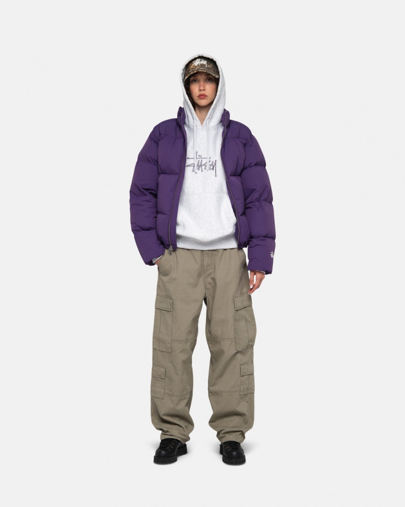 Stussy Down Puffer Nylon - Unisex Jackets Fioletowe | XPLBH27856