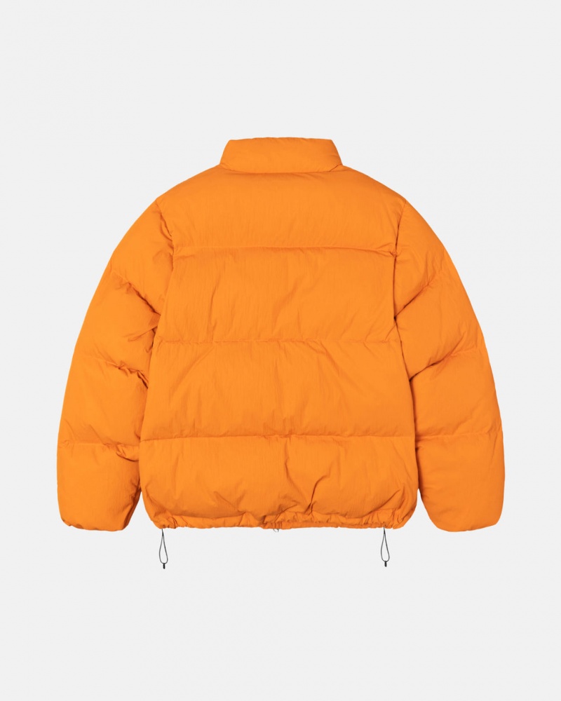 Stussy Down Puffer Nylon - Unisex Jackets Pomarańczowe | LPLPL54151