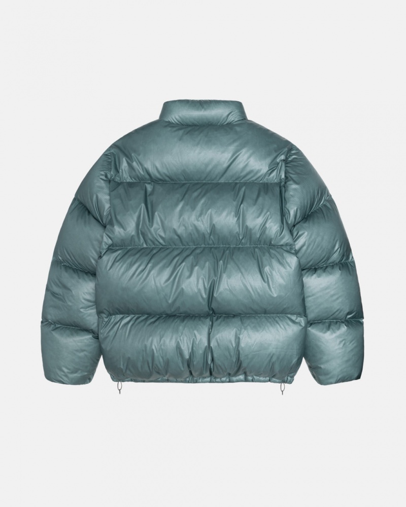 Stussy Down Puffer Parachute Ripstop - Unisex Jackets Niebieskie | PLJKU81220