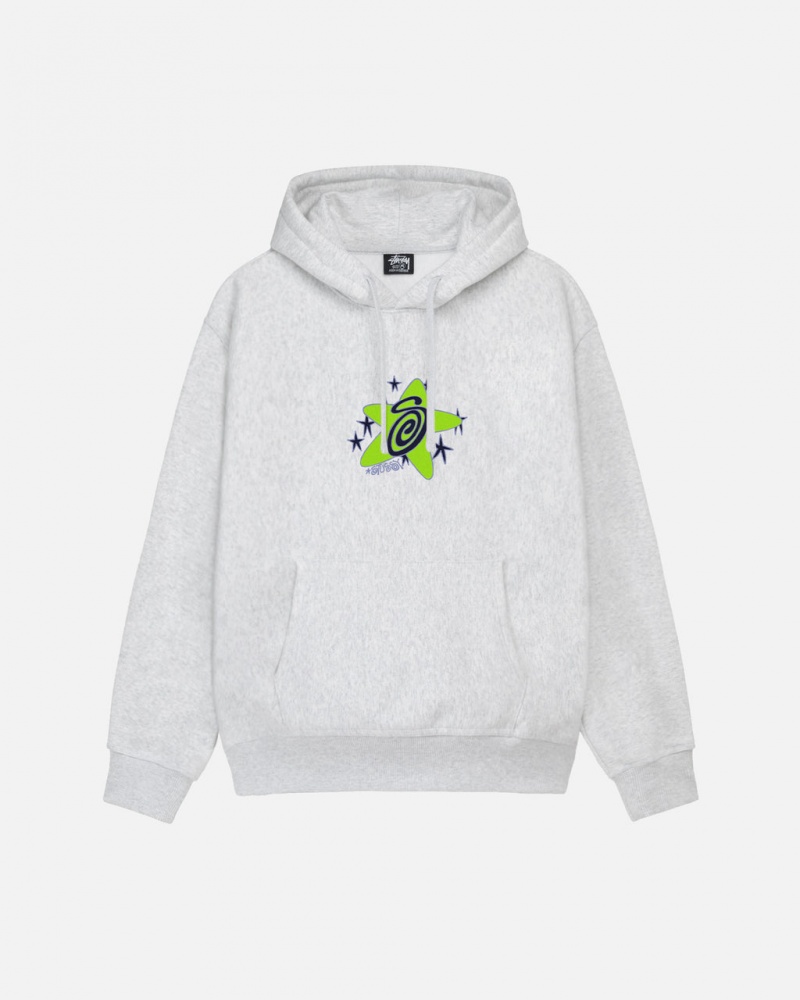 Stussy Galaxy Hoodie - Unisex Hoodies Szare | ZPLNQ78331