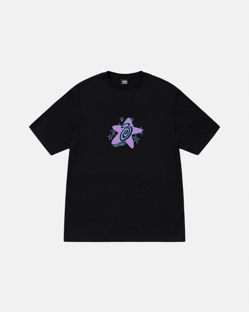 Stussy Galaxy Tee - Unisex Shortsleeve Czarne | DPLKV96906