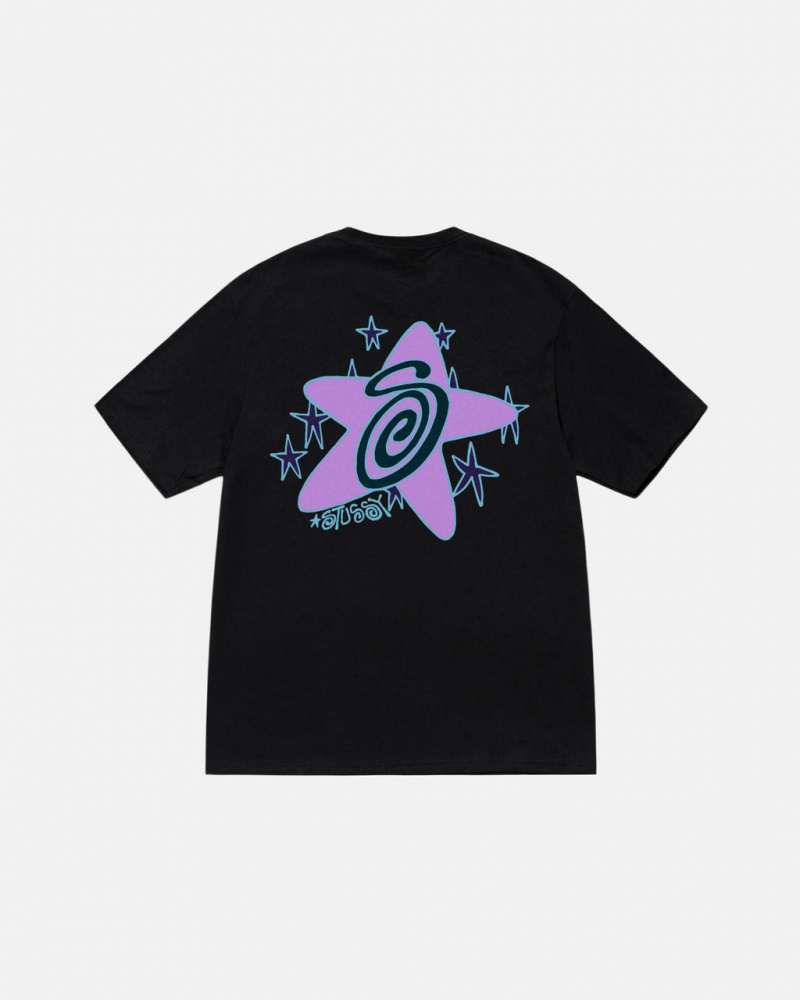 Stussy Galaxy Tee - Unisex Shortsleeve Czarne | DPLKV96906