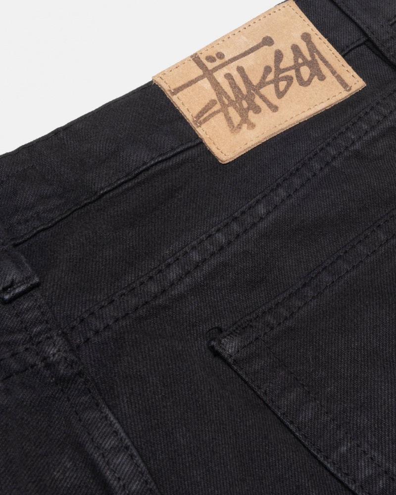 Stussy Klasyczne Jean Overdyed - Unisex Denim Czarne | PPLQX11636