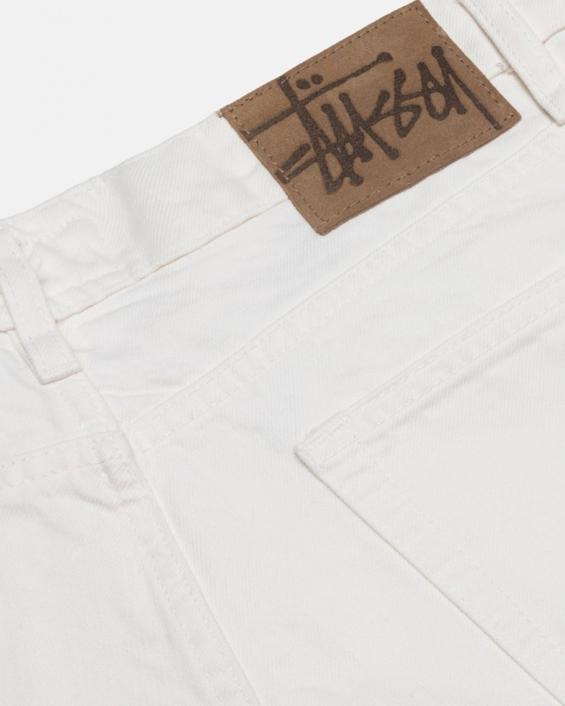 Stussy Klasyczne Jean Overdyed - Unisex Denim Beżowe | BPLSO98673