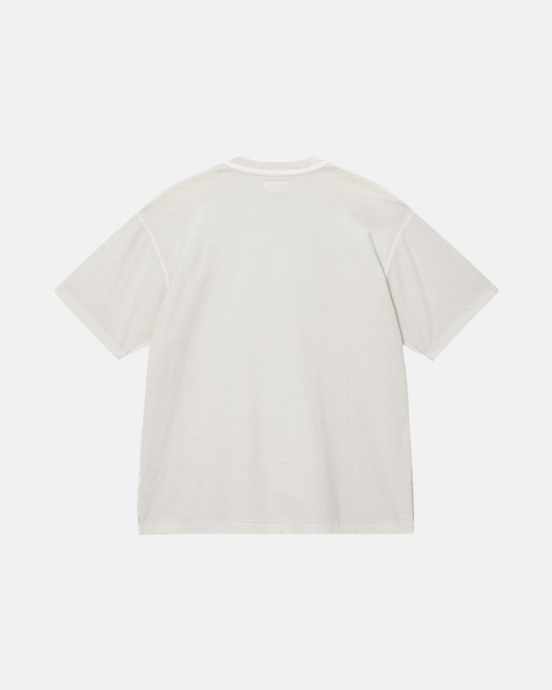 Stussy Lazy Tee - Unisex Sweaters Knits Beżowe | SPLVO44980