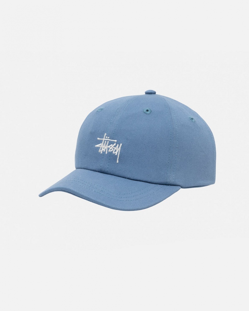 Stussy Low Pro Basic Stock Strapback - Unisex Niebieskie | PLDYB17679