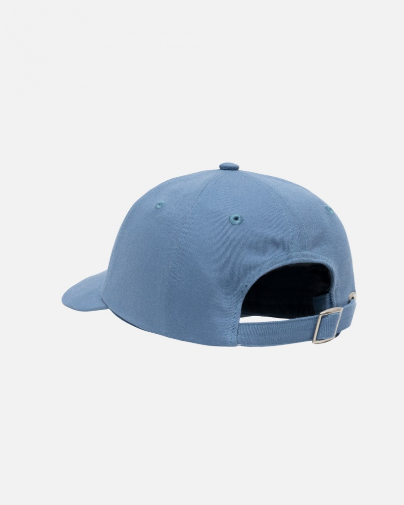 Stussy Low Pro Basic Stock Strapback - Unisex Niebieskie | PLDYB17679