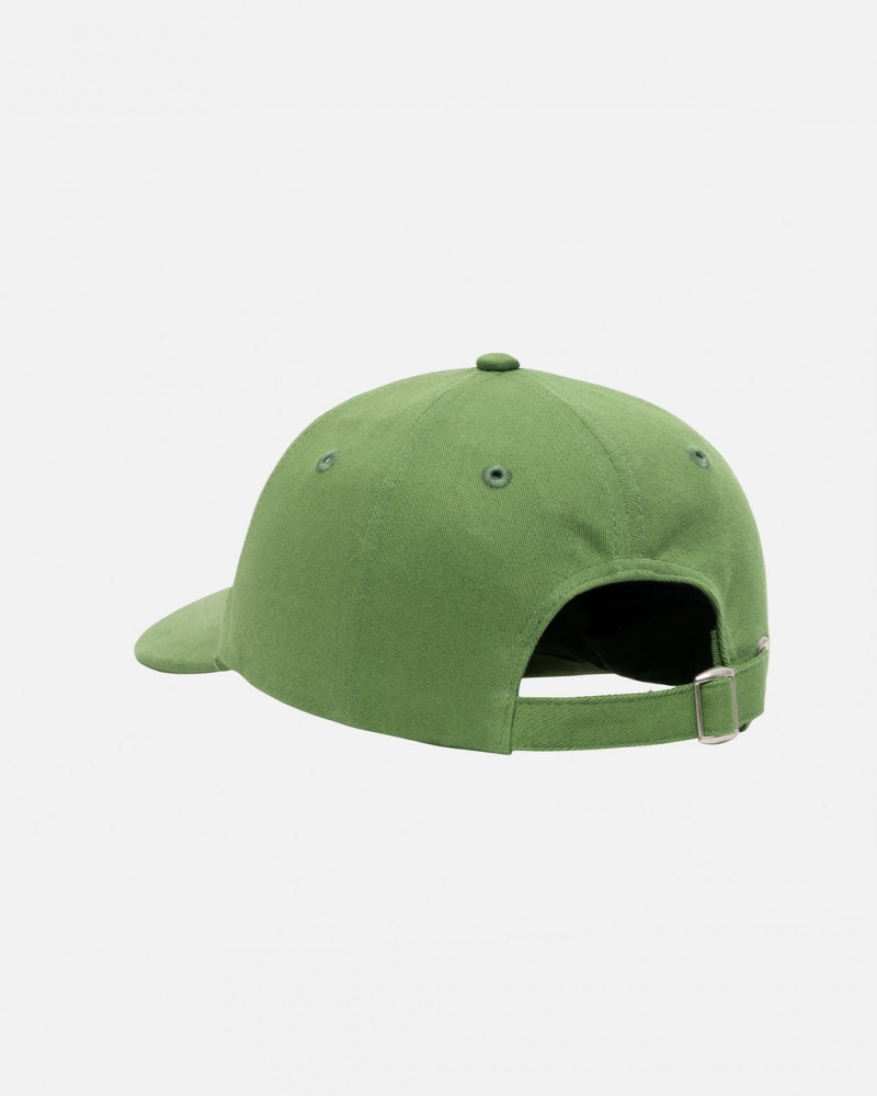 Stussy Low Pro Basic Stock Strapback - Unisex Zielone | EPLVG59947