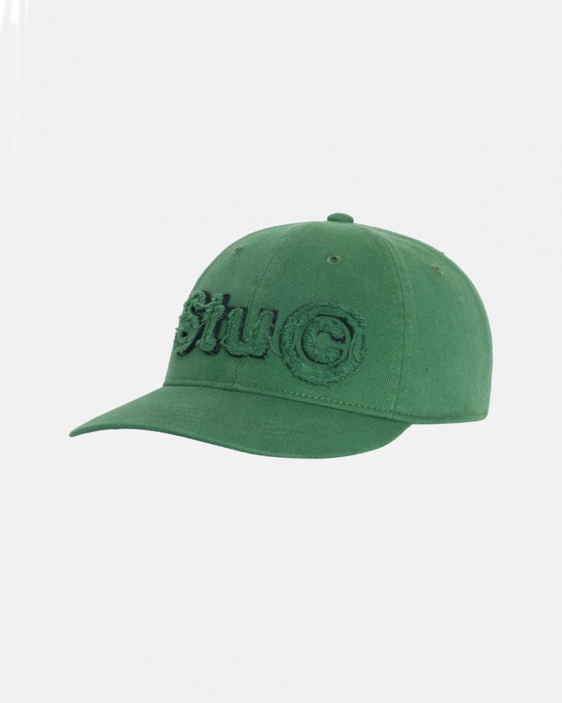 Stussy Low Pro Copyright Applique Strapback - Unisex Zielone | ZPLNQ71130