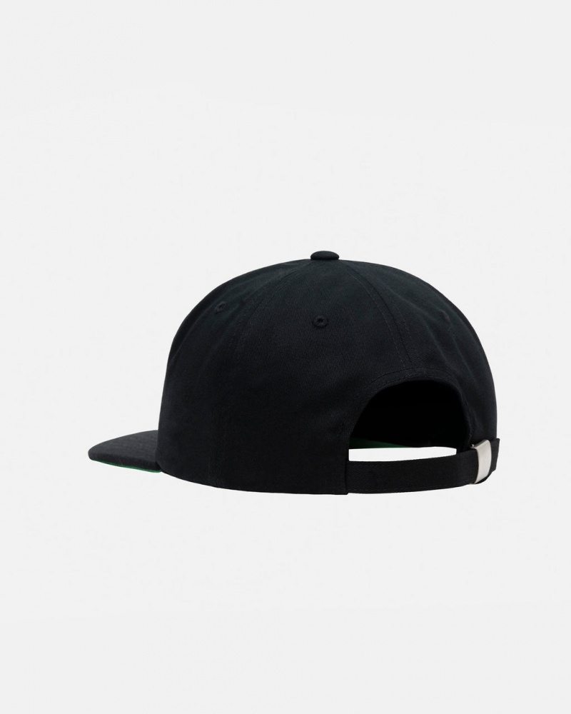 Stussy Mid-Depth Basic Star Strapback - Unisex Czarne | XPLGW98297