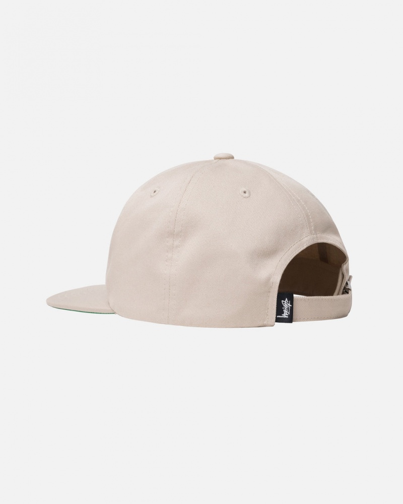 Stussy Mid-Depth Stu Arch Strapback - Unisex Khaki | EPLVG29000