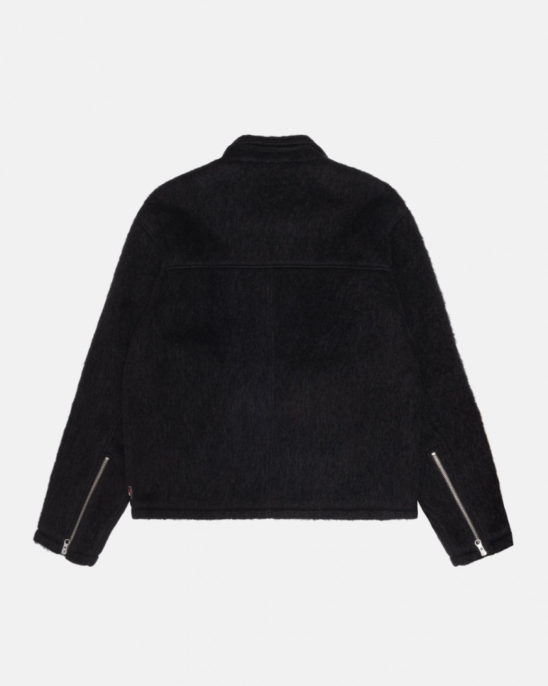 Stussy Mohair Club Jacket - Unisex Jackets Czarne | PLICD71755