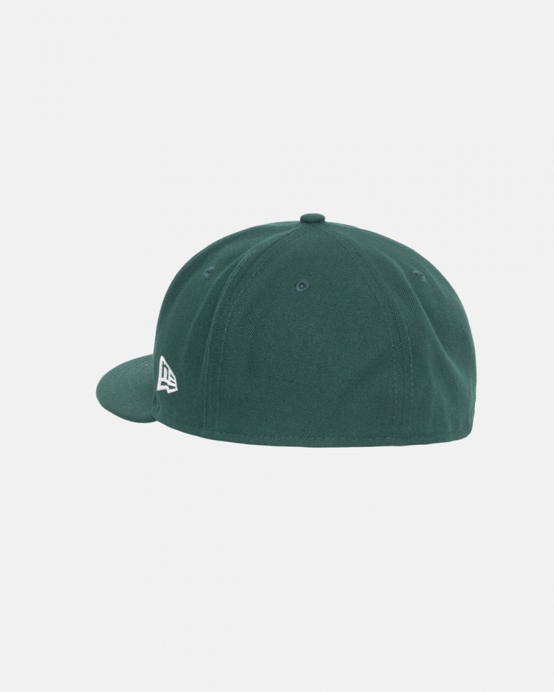 Stussy New Era 59Fifty Authentic - Unisex Zielone | ZPLMJ27207